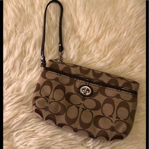 Large coach wristlet